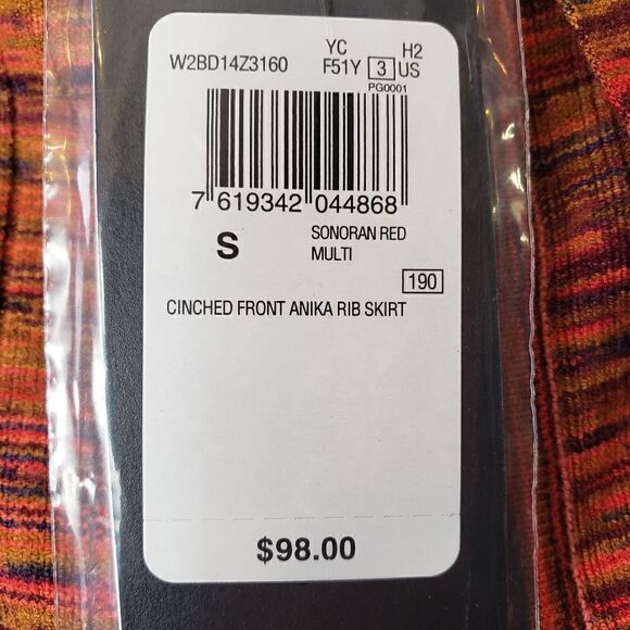 GUESS Cinched Front Anika Ribbed Bodycon Skirt Small - Picture 8 of 12